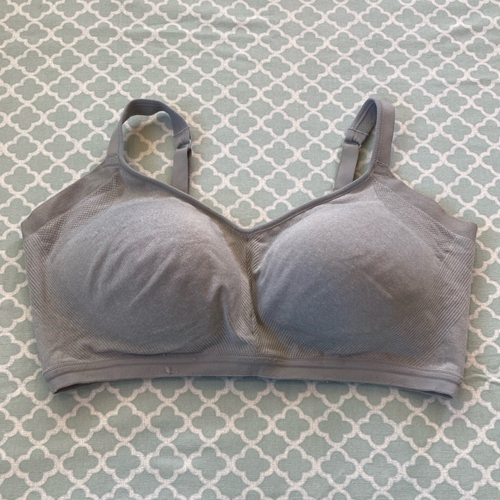 Warner’s Easy Does It Bralette 2X/XXL Gray